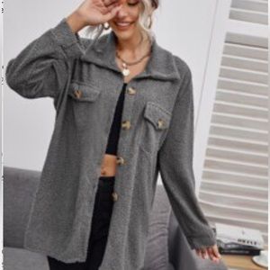 Oversized Lightweight Fleece Cardigan